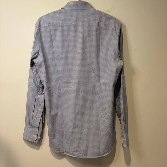 Tailor Byrd Collection Non Iron Trim Fit Mens Dress Shirt 15 1/2, 34/35 Blue - Picture 10 of 10